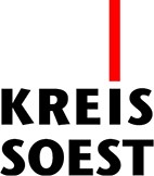 Stellenausschreibung Kreist Soest mit Logo der Stadt.